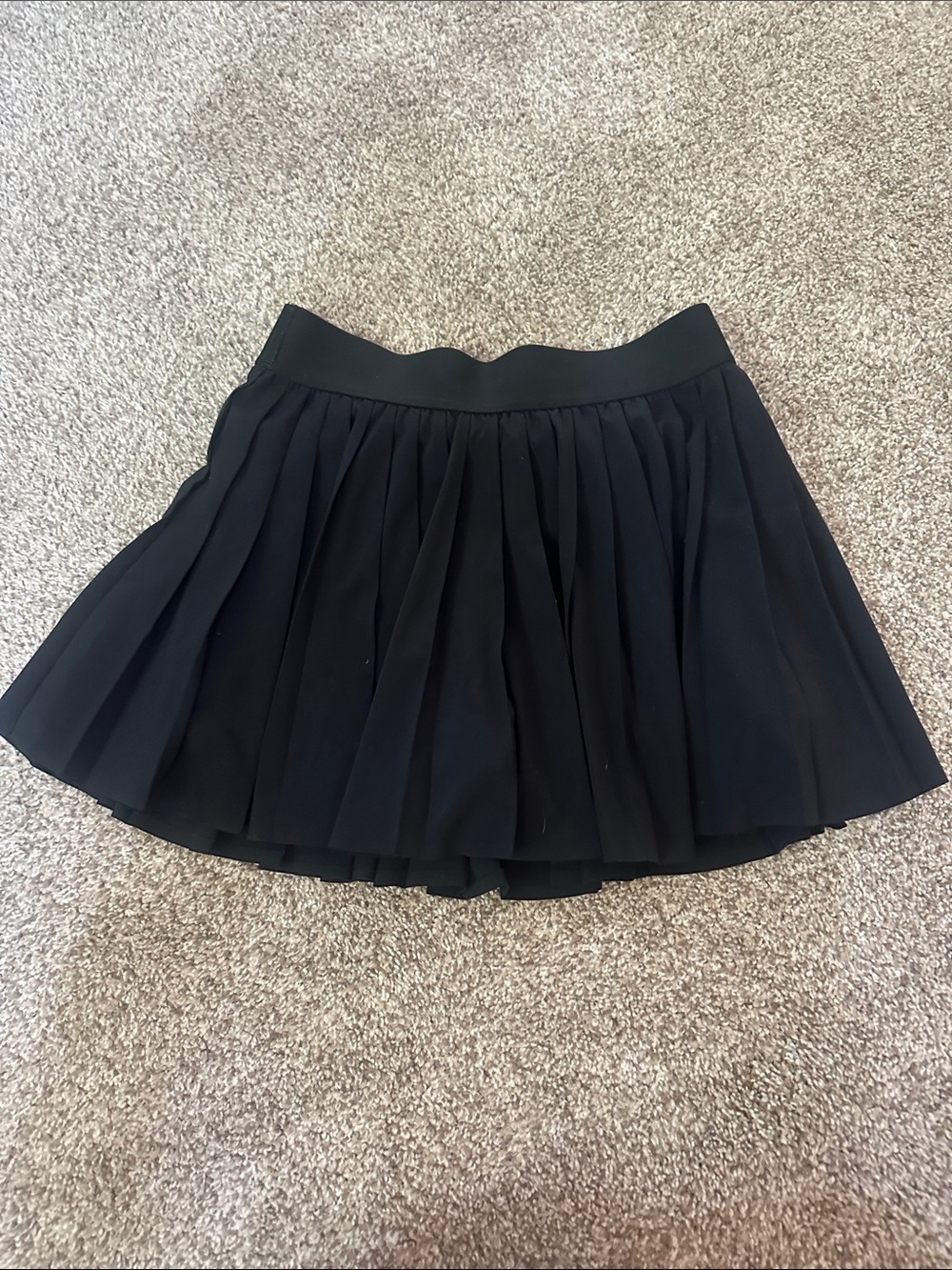 Aritzia golden athletic Black Pleated Mini Skirt